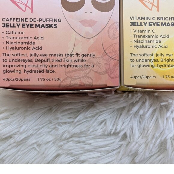 NEW LASplash Jelly Eye Masks 2-Pack, Vitamin C + Caffeine | 20 Pairs Each! - Picture 6 of 6